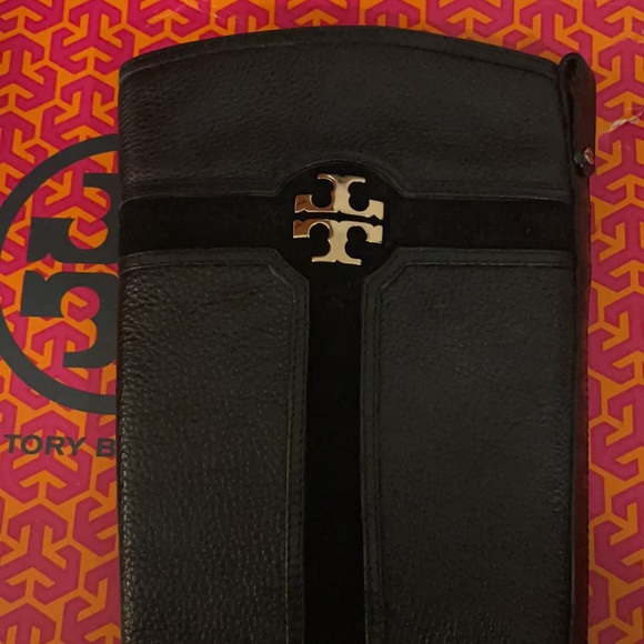 Tory Burch alaina 30mm boot tumbled leather suede - Picture 3 of 11